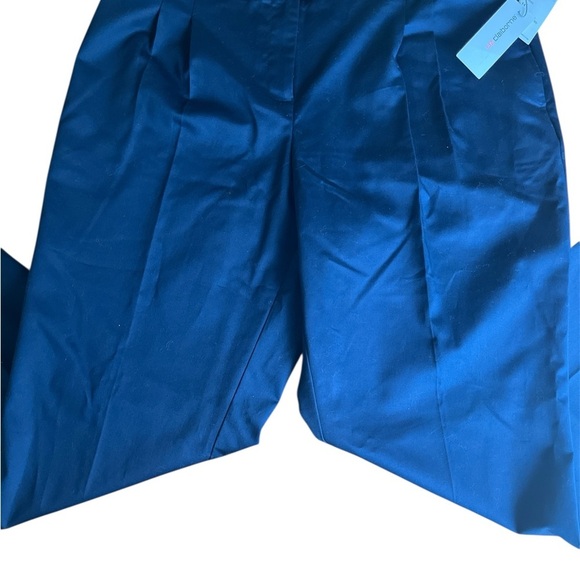 Liz Claiborne Blue Trousers Pleated Front Side Pockets Size 14 - Picture 1 of 13
